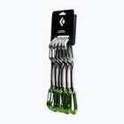 Set di rinvii da arrampicata Black Diamond Litewire Quickpack Set 6 pcs. 12 cm envy green