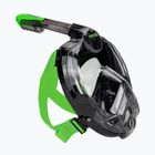 SEAC Libera nero/verde lime maschera integrale per lo snorkeling