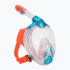 SEAC Libera acquamarina/arancio maschera integrale per bambini per lo snorkeling