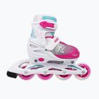 Pattini a rotelle Roces Jokey X Girl per bambini, bianco/rosa