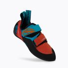 La Sportiva Katana, scarpetta da arrampicata color mandarino/blu tropicale