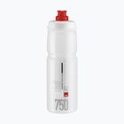 Bottiglia da ciclismo Elite Jet 750 ml chiara/rossa con logo