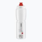 Borraccia Elite Jet 950 ml trasparente/rosso logo