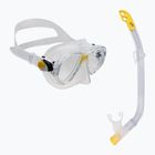 Kit snorkel Cressi Marea per bambini + Top trasparente/giallo