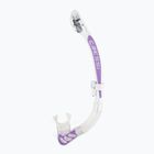 Snorkel Cressi Alpha Ultra Dry trasparente/bianco lilico