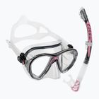Set da immersione Cressi Big Eyes Evolution + Alpha Ultra Dry nero/rosa