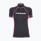 Maglietta da bagno donna Cressi Rash Guard S/SL nero/rosa