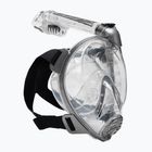 Maschera da snorkeling Cressi Duke Dry Full Face trasparente/argento
