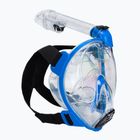 Maschera snorkel Cressi Baron Full Face per bambini, trasparente/blu