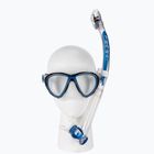 Set da snorkeling Cressi Quantum + Itaca Ultra Dry trasparente/blu