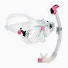 Set da immersione Cressi Marea + Seal Dry Jr chiaro/rosa