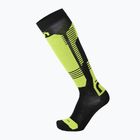 Calze da sci Mico Light Weight Superthermo Natural Merino Ski nero giallo fluo