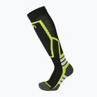 Calze da sci bambini Mico Medium Weight Warm Control Ski nero giallo fluo