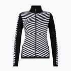 Felpa termica da donna Newland Coral Full Zip nero/bianco