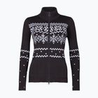 Felpa termica Newland Guenda Full Zip donna nero/bianco