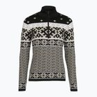 Felpa termica da donna Newland Kristel Half Zip nero/pietra