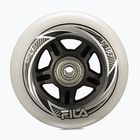 FILA Wheels ABEC 7 84mm/83A 8 pezzi ruote rollerblade bianche con cuscinetti.