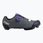 Scarpe da ciclismo MTB da donna Northwave Razer grigio scuro/viola scuro