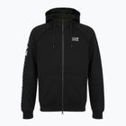 Emporio Armani Uomo EA7 Train Logo Series Extended Logo Hoodie Fz nero / bianco