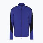 Uomo EA7 Emporio Armani Ski Kitzbuhel Power Stretch Colorblock T-Top Fz felpa blu clematis