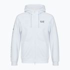 Emporio Armani Uomo EA7 Train Logo Series Extended Logo Hoodie Fz bianco / nero