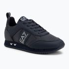 EA7 Emporio Armani Nero & Bianco Carbonio triplo cielo capitano / argento scarpe