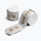 Bende da boxe Hayabusa Mayweather Stretch Hand Wraps 450 cm white/gold