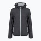 Felpa da trekking da donna CMP 34H6376 Fix Hood black/cement
