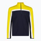 Felpa uomo CMP 35L0507 Sweat nero/blu/sole invernale