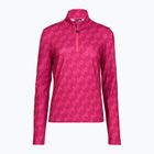 Felpa da sci donna EA7 Emporio Armani Pure Powerstretch T-Top Half Zip fancy vivacious mono