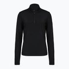 Felpa da sci donna EA7 Emporio Armani Pure Powerstretch T-Top Half Zip black