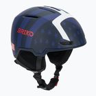 Casco da sci Briko Aran USA matt tangaroa blue/biscay blue/cardinal red/white