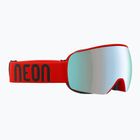 Maschera da sci Neon Beam red/mirror steel