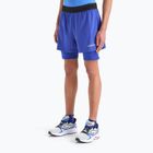 Pantaloncini da corsa Diadora Double Layer Bermuda Be One da uomo, blu imperiale