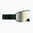 Maschera da sci Neon Beam army green/mirror bronze