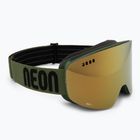 Maschera da sci Neon Light army green/mirror bronze