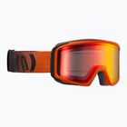 Maschera da sci Neon Eclipse orange/mirror red