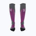 Calze UYN Ski All Mountain da donna grigio medio melange/viola