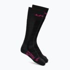 Calze da sci da donna UYN Ski Touring One Bio nero/rosa yarrow