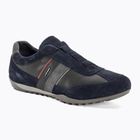 Geox Wells - scarpe da uomo, navy e bordeaux