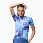Maglia da ciclismo da donna Alé Linfa blue combo