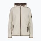 Felpa da trekking da donna CMP 34H6376 Fix Hood cream/off white