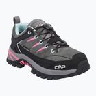 Scarponcini da trekking per bambini CMP Rigel 2.0 Low Waterproof grey/acquarius/pink fluo