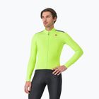 Castelli Puro 4 electric lime cycling longsleeve da uomo