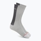 Calze da uomo Castelli Castelli Logo 18 Merino Sock silver gray/dark gray