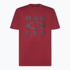 Oakley Bark Ellipse Tee da uomo rosso ferro