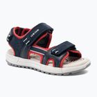 Geox Alben, sandali junior blu oceano/rosso