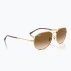 Occhiali da sole Ray-Ban Bain Bridge arista gold/clear brown