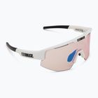 Occhiali da sole Bliz Matrix Small Nano Optics Nordic Light bianco opaco/corallo/blu arancione