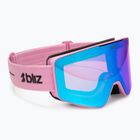 Maschera da sci Bliz G001S matte pink/neon violet/blue multi